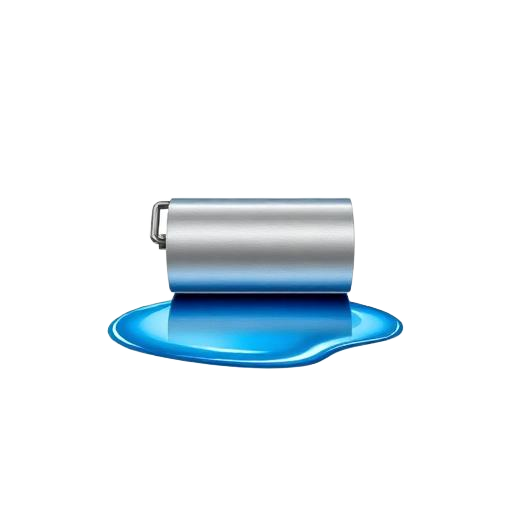 Rudy's Paint N Epoxy logo: brushed silver paint roller over a glossy blue epoxy pour